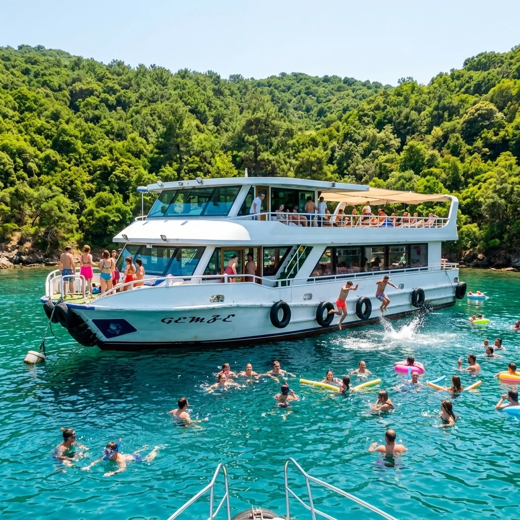 İstanbul Boğazı Yüzme Turu Tekne Kiralama